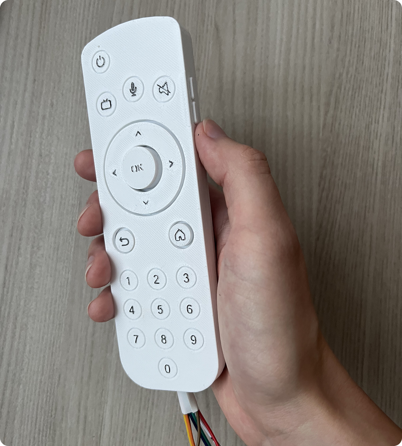 Aurion remote prototype top view
